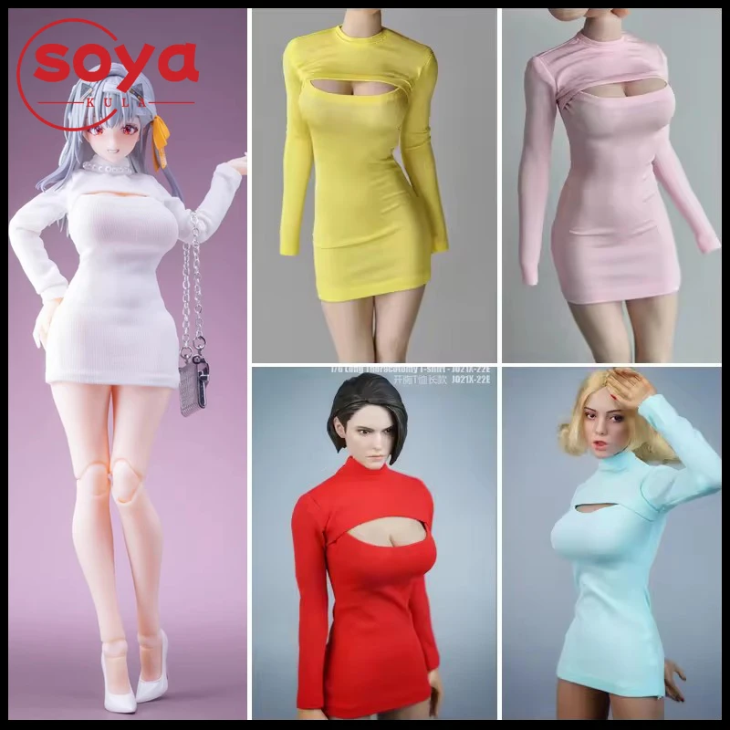 1/6 1/12 Scale Female Open Chest Dress Clothes Model Fit 12-inch 6-inch Soldier Action Figure Body Dolls