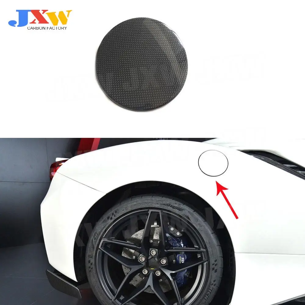 

Dry Carbon Fiber Outside Oil Filler Door Fuel Tank Cap Cover for Ferrari 488 GTB 2015-2018 Car Accessories