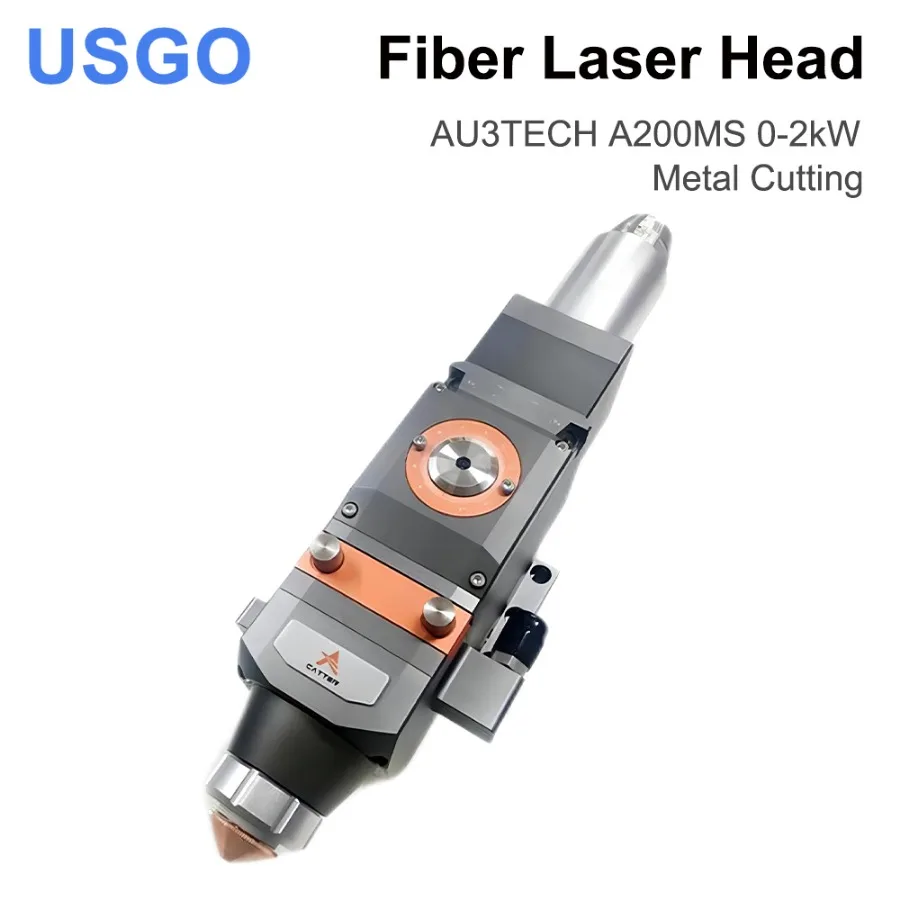 

USGO Metal Fiber Cutting Head AU3TECH A200MS 0-2kW Automatic Focusing QBH For laser fiber cutting machines