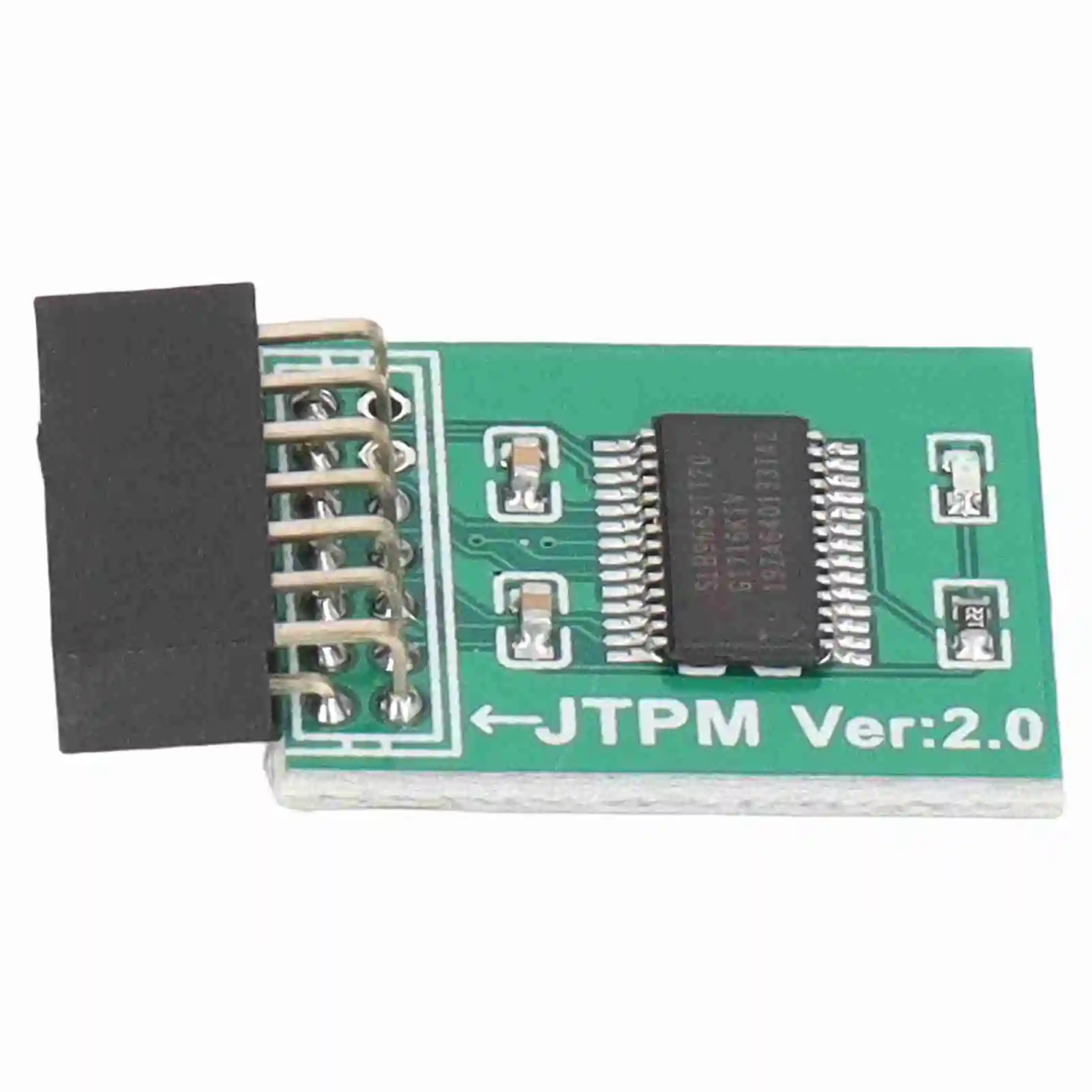 TPM 2.0 Module Strong Encryption 14 Pin LPC Interface TPM Module Board for Win11 Green TPM Security Module