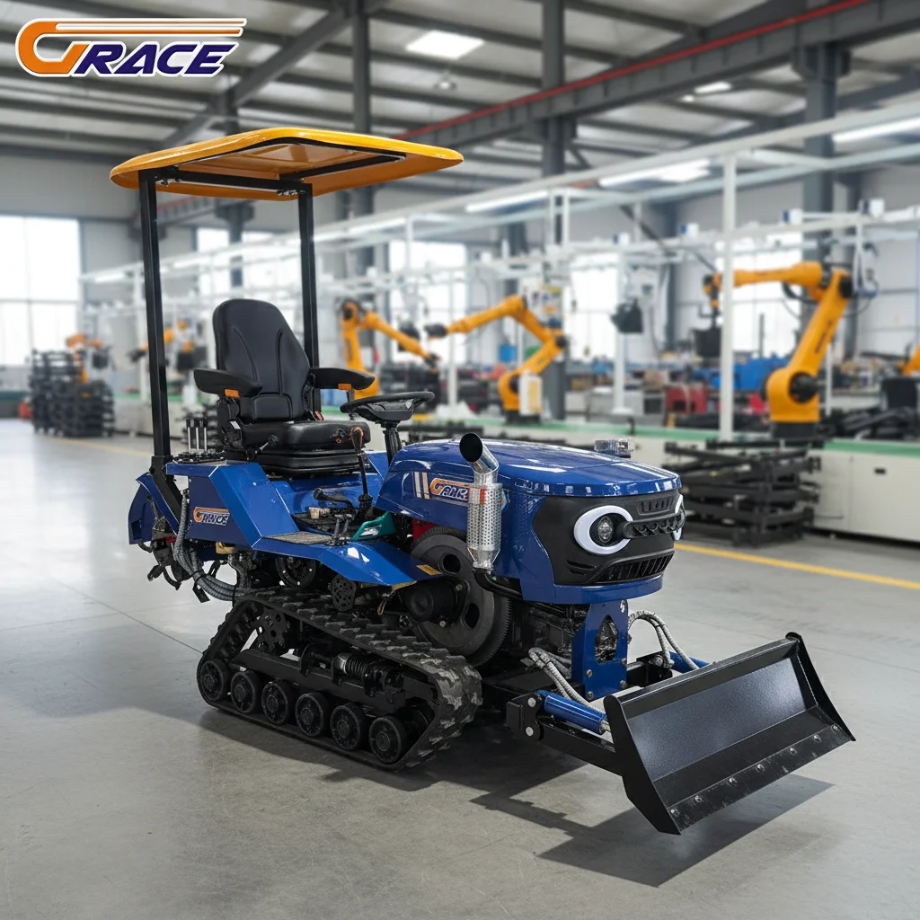 

35hp Diesel Crawler Utility Tractor 2025 New Customized with Excavator Shovel Dozer Blade Breaker Rotary Tiller EPA CE Certified