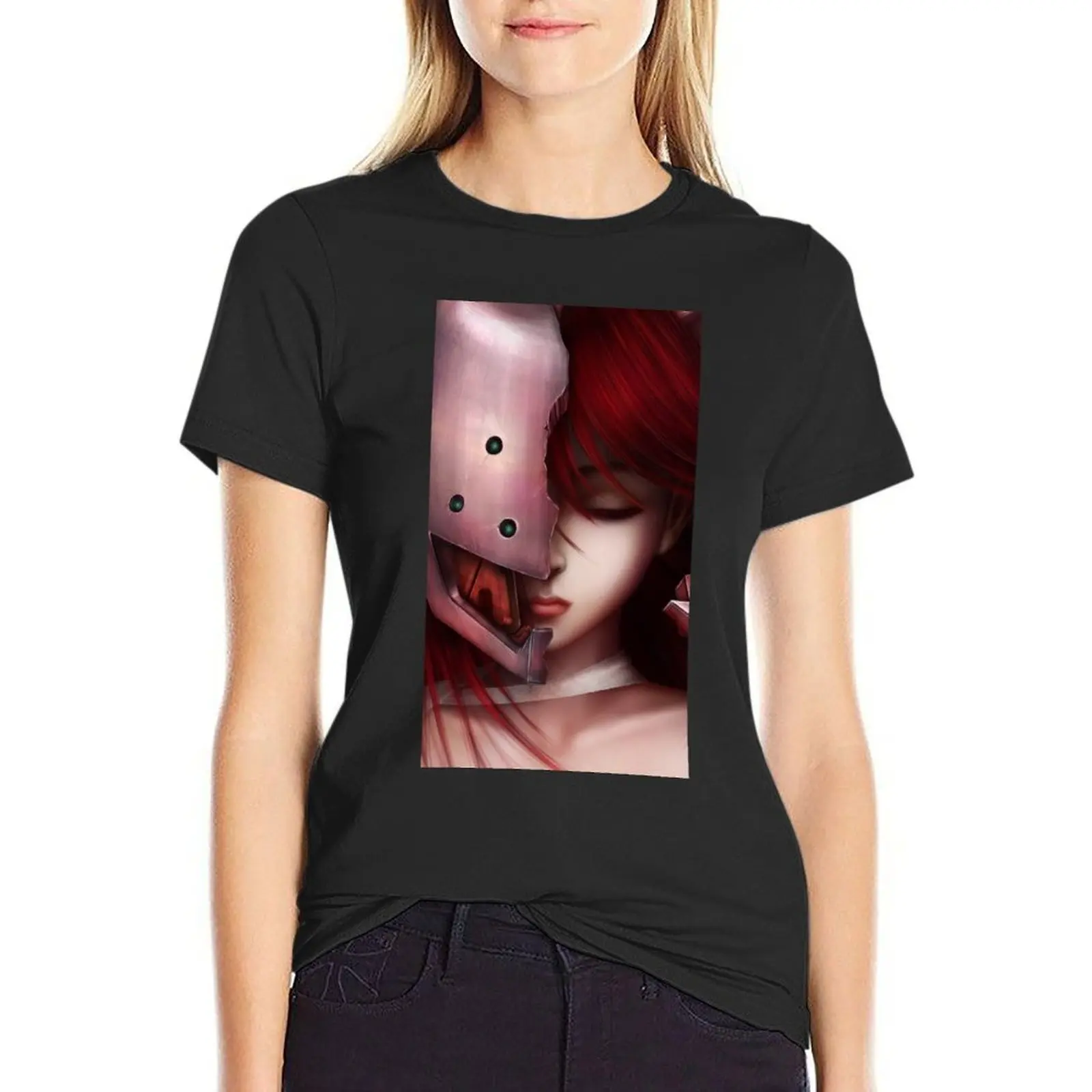 Elfen Lied Lucy T-Shirt customizeds summer clothes t-shirt dress for Women plus size sexy