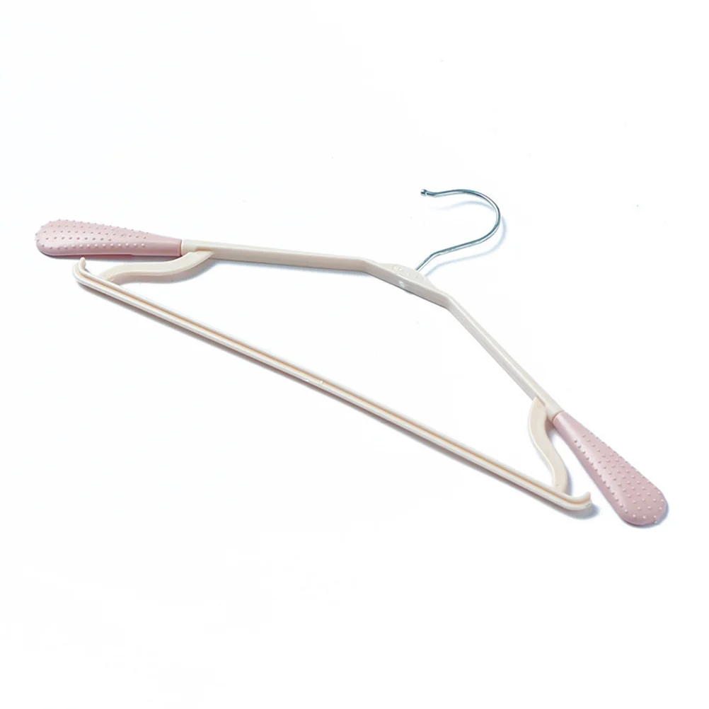 

5Pcs Trackless Clothes Hangers Non-Slip Plastic Adult Hangers Ergonomic Wrinkle Free Clothes Drying Rack