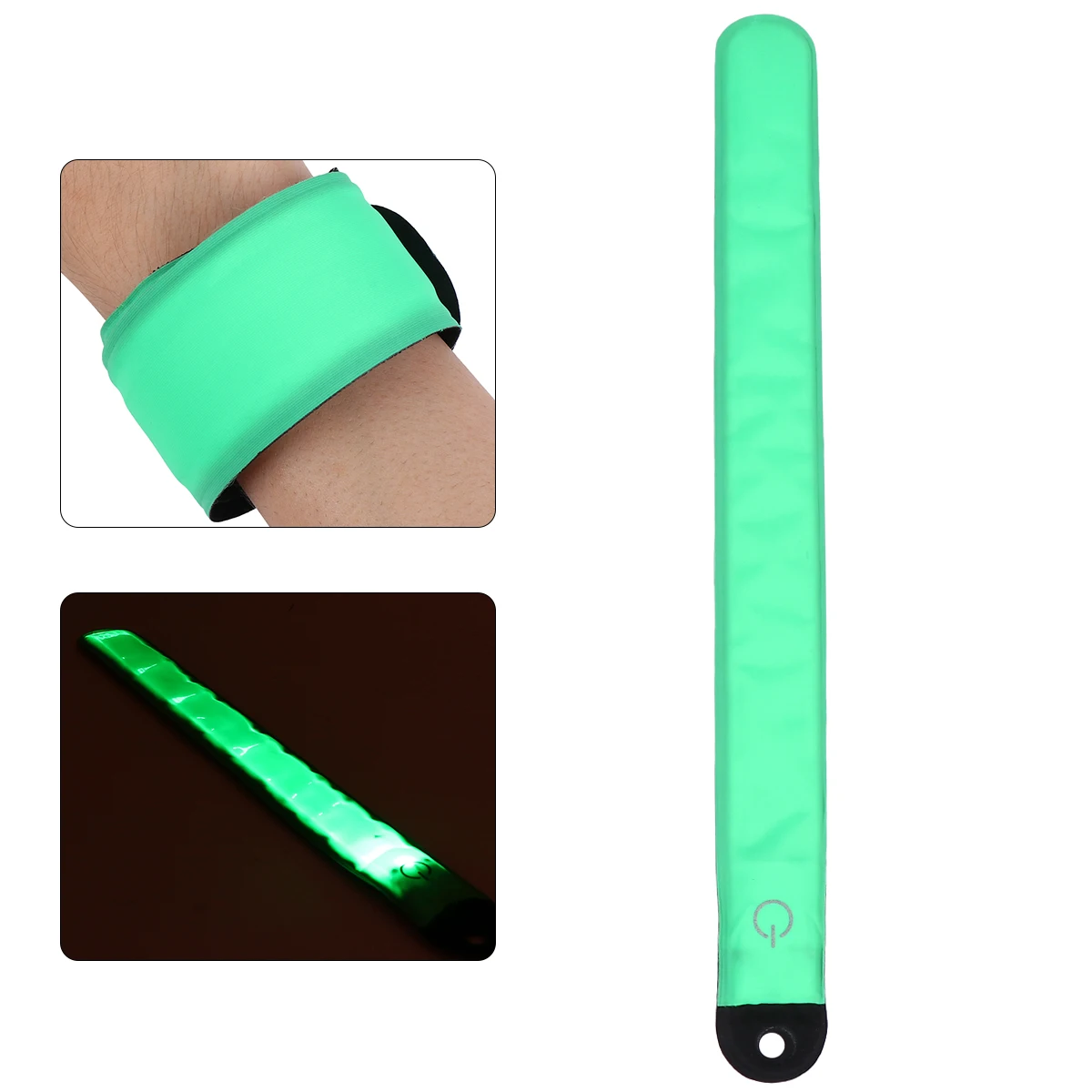 Crianças led brilhante patter cinto pulseiras tapa pulseira noite néon fontes de festa pulseiras