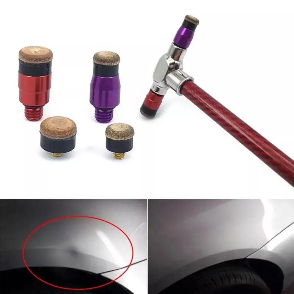 Auto Dent Repair Percussion Self-tapping Leveling Hammer For Car Dents Pits Leveling Hammer Tip Self-tapping Leather Head Tools