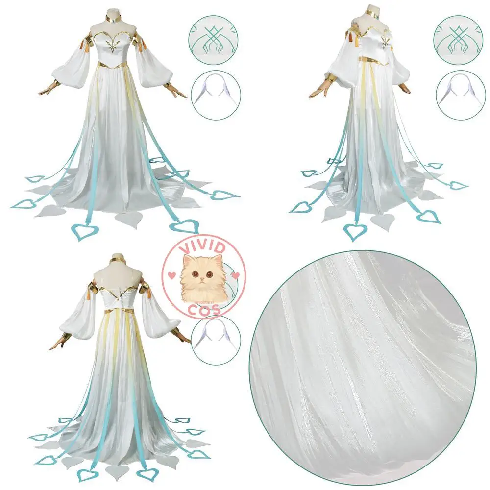 

Popular Game Genshin Impact Greater Lord Rukkhadevata Cosplay Costume Anime Buer Role Play Dress for Women Halloween Party Suits