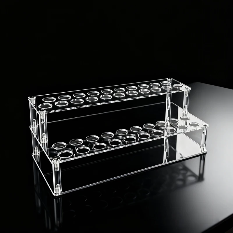41 Löcher Klar Acryl Make-Up Pinsel Halter Schreibtisch Kosmetik Organizer Lippenstift Lagerung Box Eyeliner Mascara Display-ständer Rack