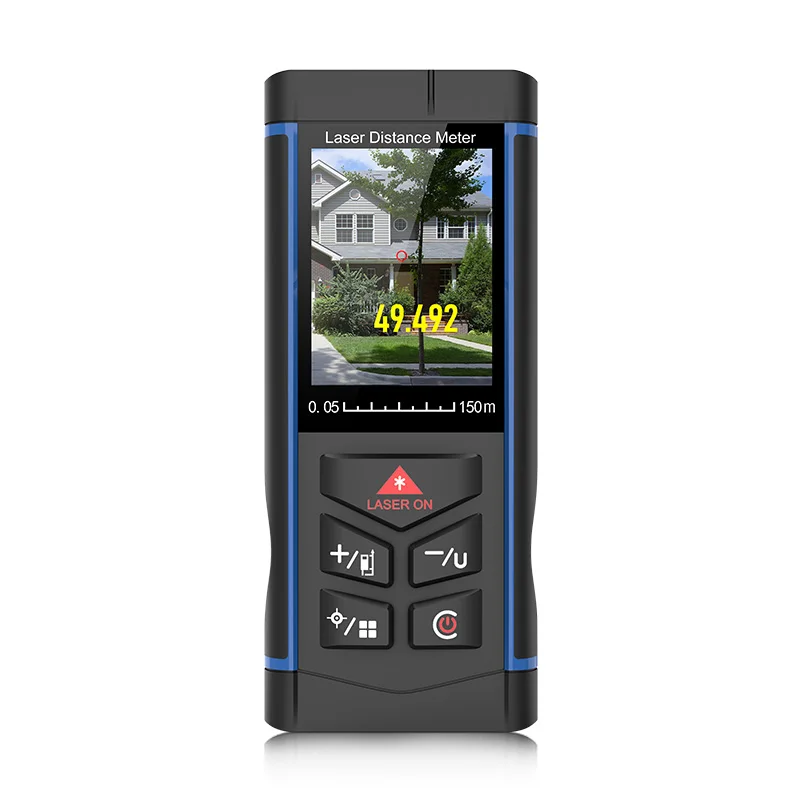 BOAYAL Laser Distance Meter 328ft 492ft 656ft with Camera Viewfinder Angle Sensor Outdoor Laser Measuring Tool