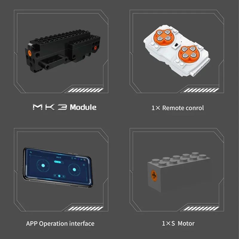 Molde rei 20048 técnico rc alemão 3.7cm flak meia pista veículo blocos de construção tijolos para adultos crianças brinquedos educativos