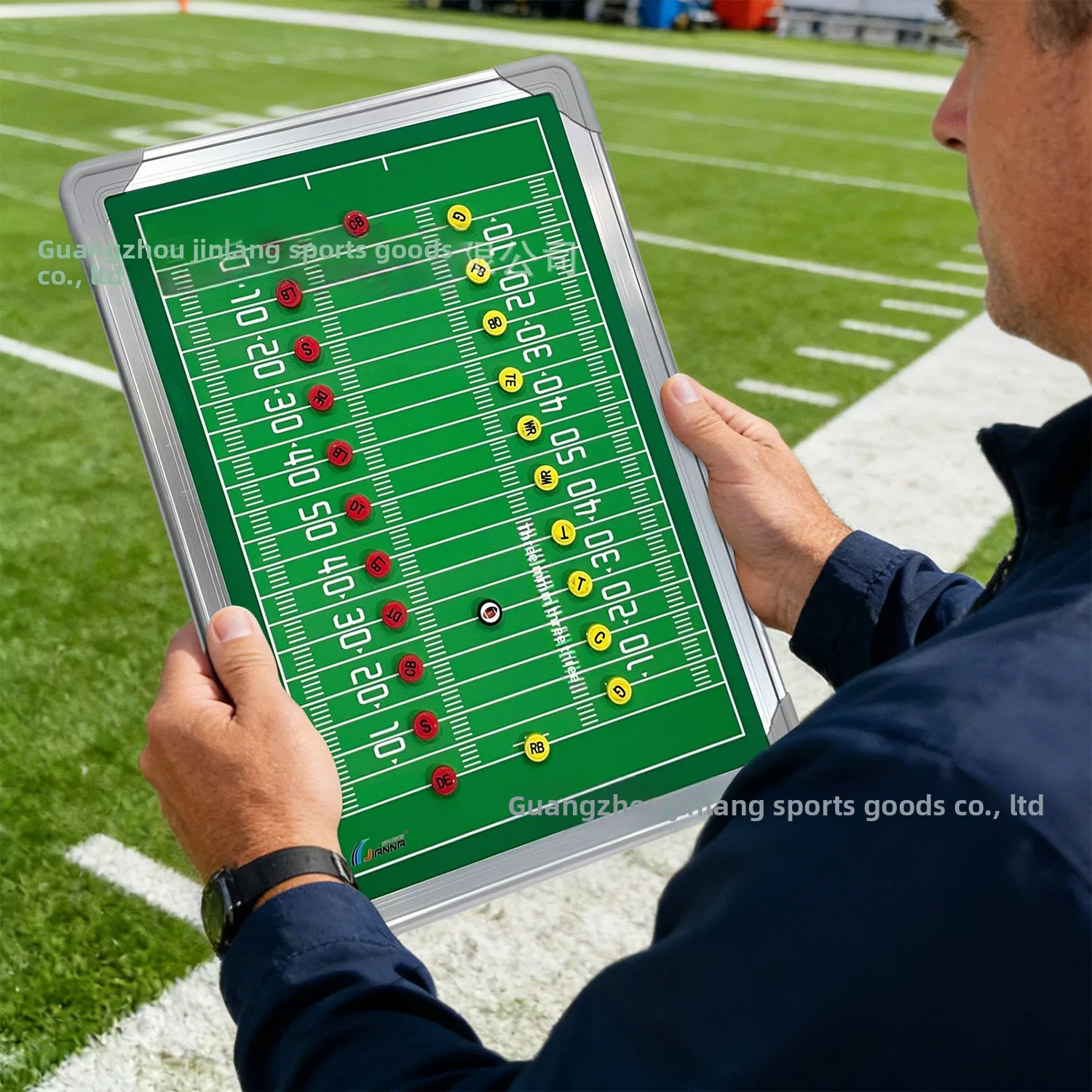 Double Sided Magnetic Erasable Tactics Board Writable Rugby American Football Coach Strategy Board With Magnetic Marker Models