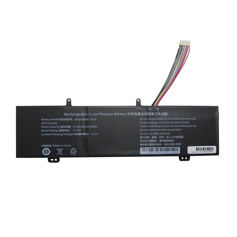 Laptop Battery For AEC616085-3S1P 11.55V 5150MAH 59.48WH