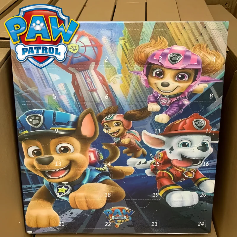 24-dniowe odliczanie kalendarze adwentowe Paw Patrol figurki psów prezenty na Halloween zabawki odliczające kolekcjonerski prezent na boże narodzenie dla dzieci zabawki