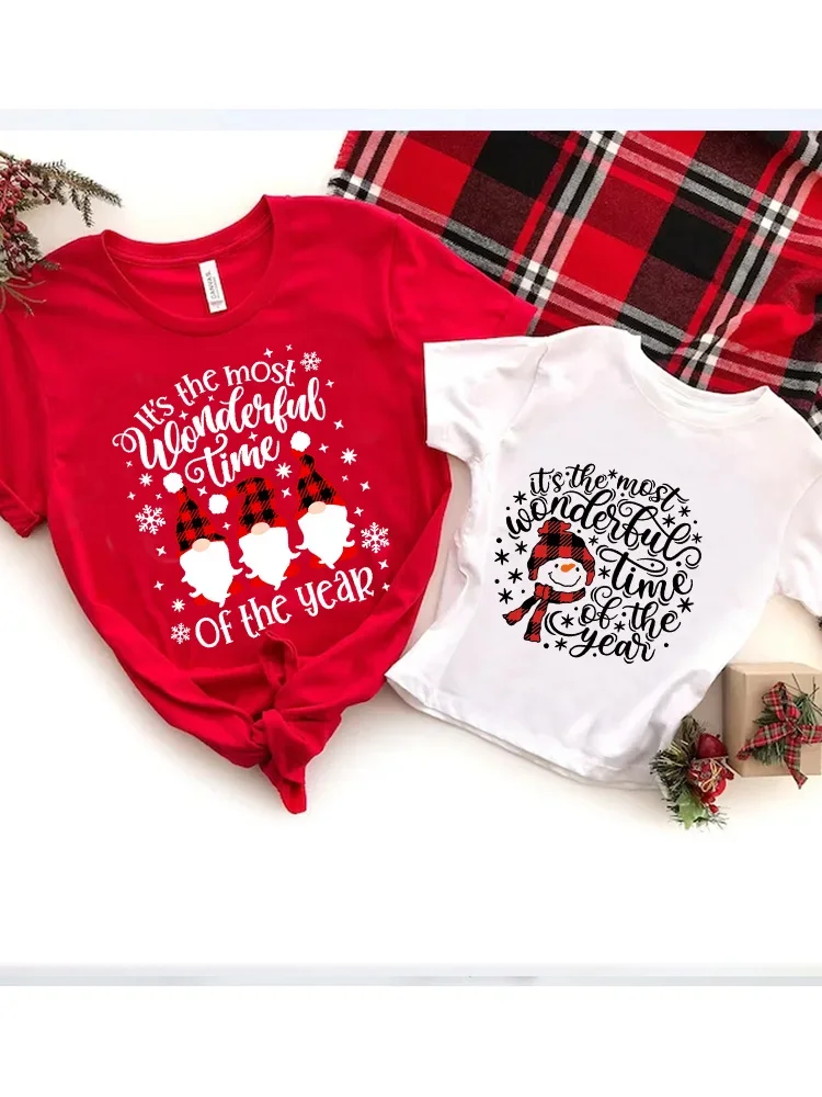 

Merry Christmas Family Shirts Family Christmas T-Shirts Mommy and Me T-Shirt Clothes Wear T Shirts Baby Rompers Clothes Famille