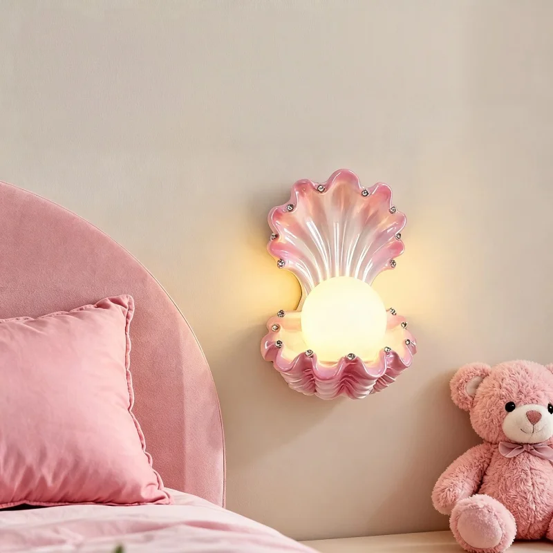 Nordic Creative ResinLED Wall Lamp Restaurant Living Room Children's House Bedroom Bedhead Corridor Staircase Luxury Decor Light