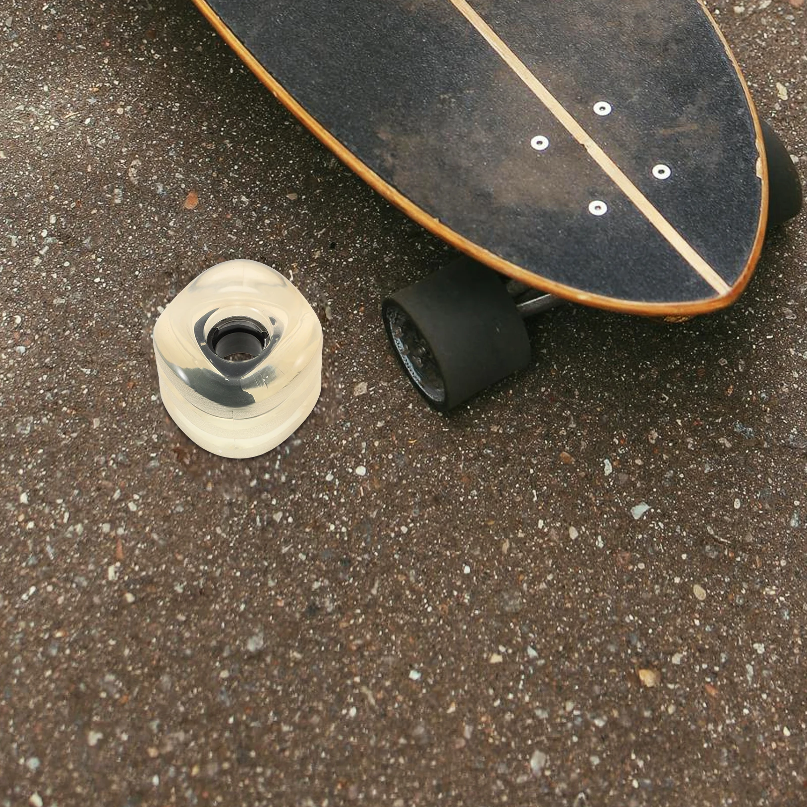 

Elastic Pu Skateboard Wheels High Performance Wide Flexible Replacement Wheels For Longboard Dance Boards Wave Pattern Design