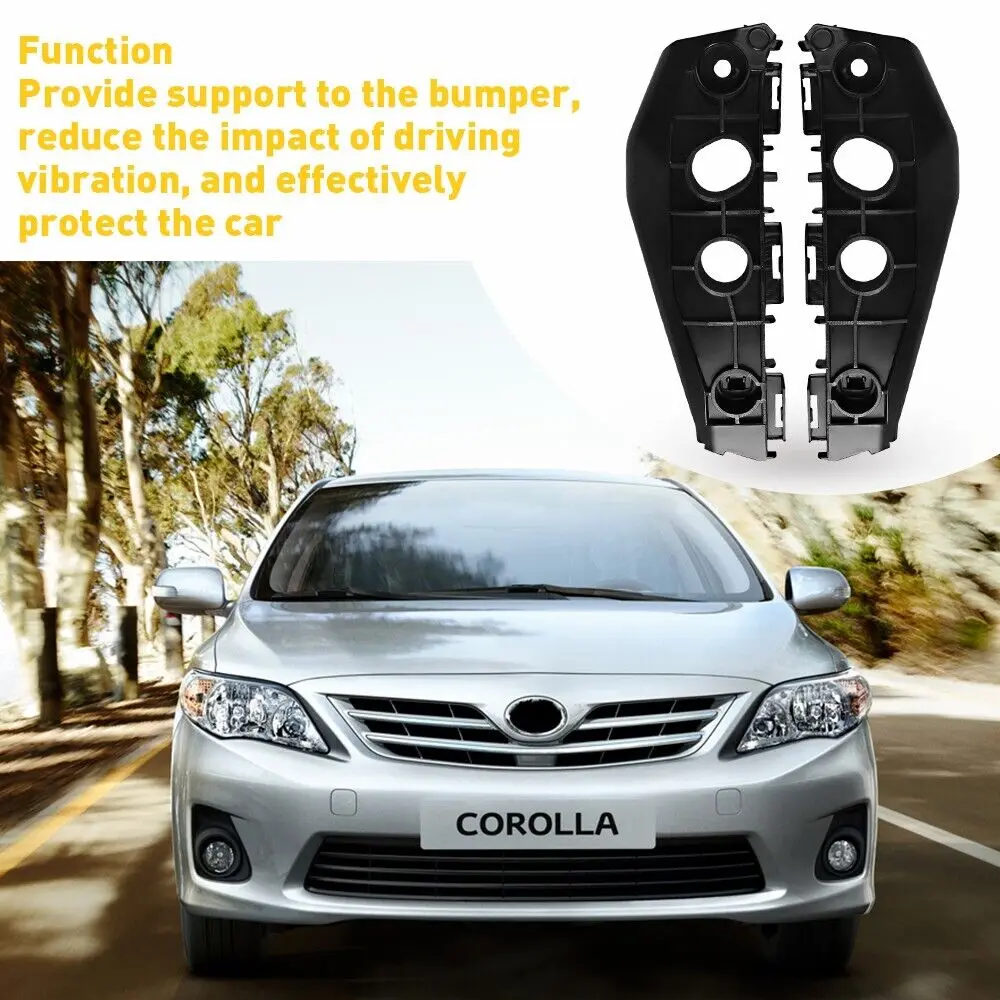 For Toyota Corolla 2011-2013  Front Bumper Retainer Holder Bracket Support 1Pair 5211502170 5211602170 Car Accessories