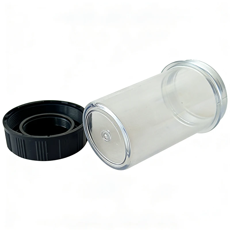10pcs Biological Microscope Objective Lens Plastic Box 45mm 60mm 185 195 Objective Anti-Dust cover Case RMS Thread 20.3