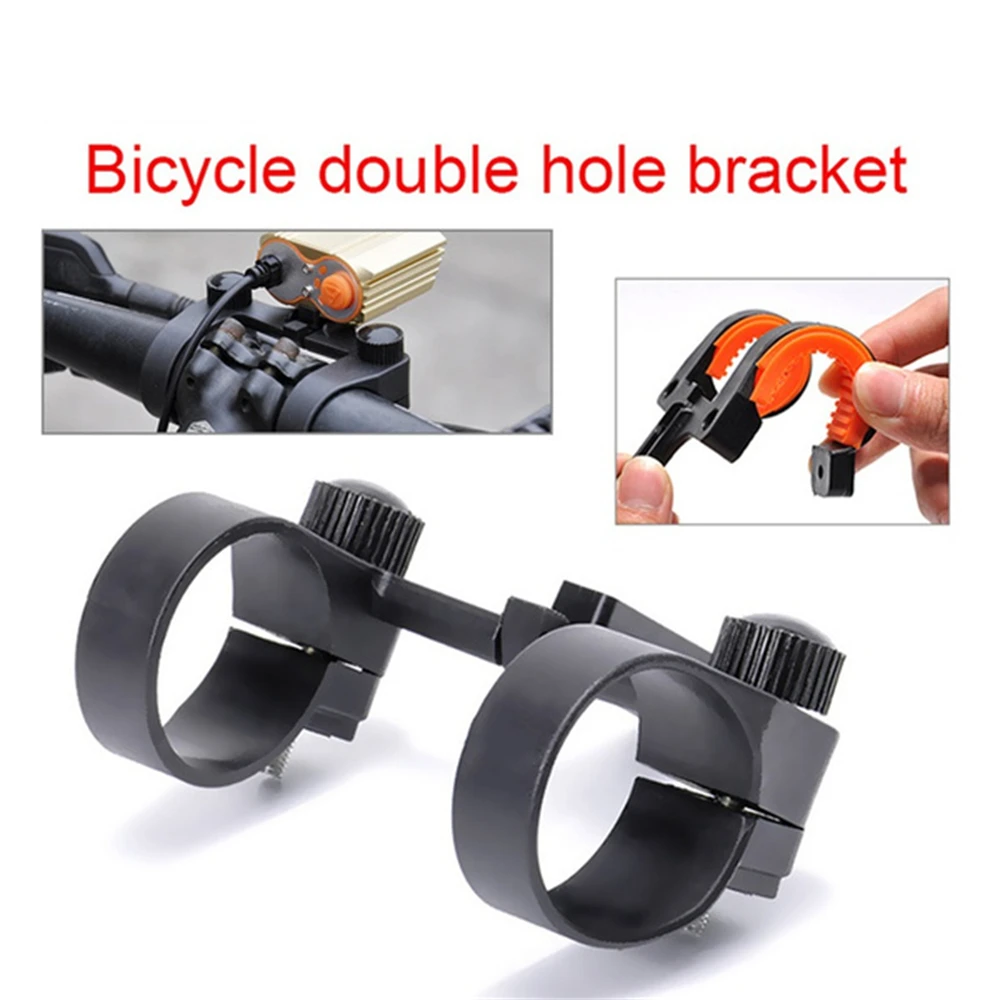 Kolarstwo Trwałe centralne stojaki rowerowe z podwójnym otworem Stojak na rower MTB Uchwyt na lampę Uchwyt na lampę Klips Stojak na reflektor