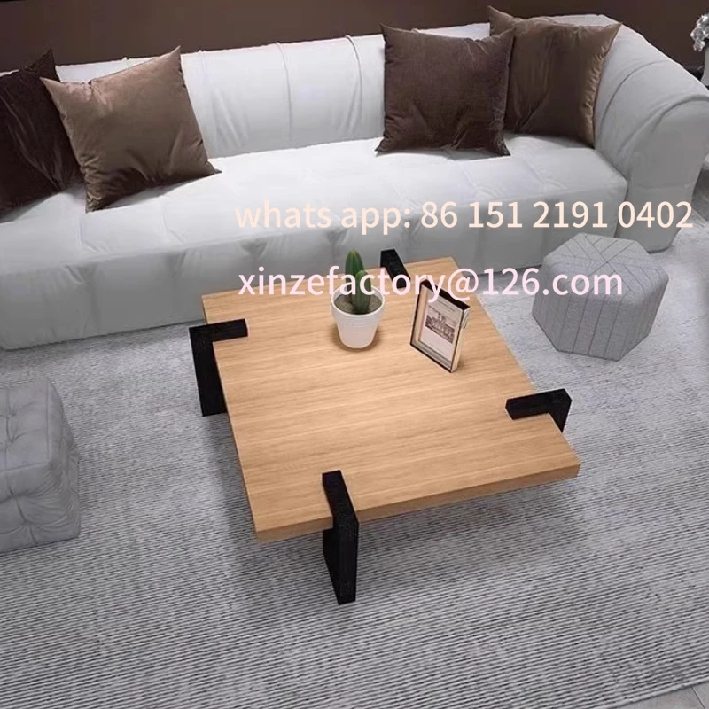 

Customizable Coffee Table Solid Wood Walnut Designer Small Coffee Table Living Room Black Mesa De Centro Sala Home