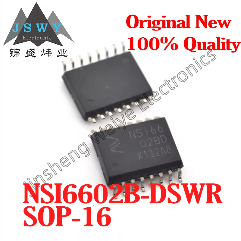 

(5/20 pieces) NSI6602B-DSWR NSI6602BD SOP-16 Isolated Dual Channel Gate DriverNew and Original Stock Electronics