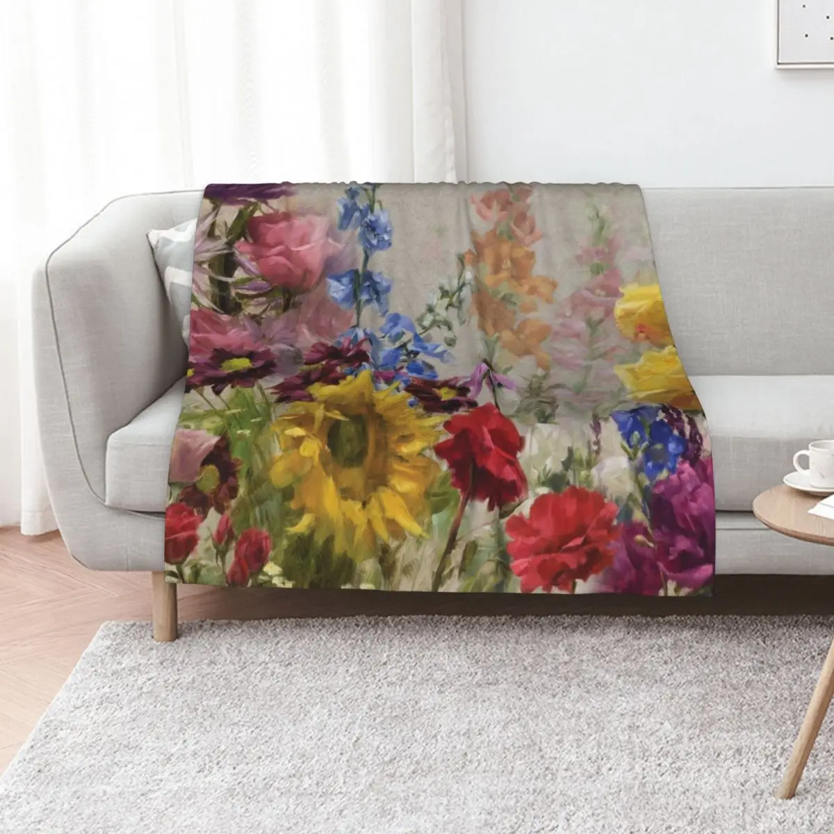 Flourish Throw Blanket warm winter Thin Sofa Throw Extra Large Throw heavy to sleep Luxury Designer Blankets