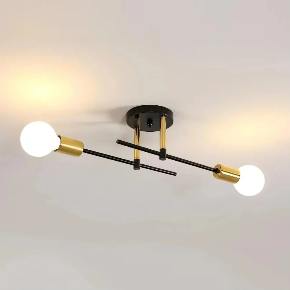 

Hot Sales 2-light Simple Decoration Modern Chandeliers Ceiling Lamp Flush Mounted Indoor Room Lights Ceiling