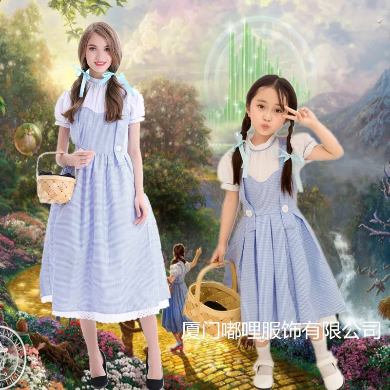 Cosplay Wizard of Oz Dorothy Halloween New Game Uniform Role Play Parent-Child Costume Drama Performance Costume