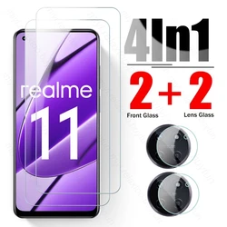 4 In 1 Camera Lens Screen Protector Tempered Protective Glass For Realme 11 4G Realme11 Realmy Realmi Realmu Raelme Realm 11 4G