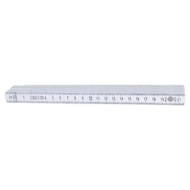 652F Metric Ruler Measure Instrument 2m Folding Ruler Plastic Construction Ruler