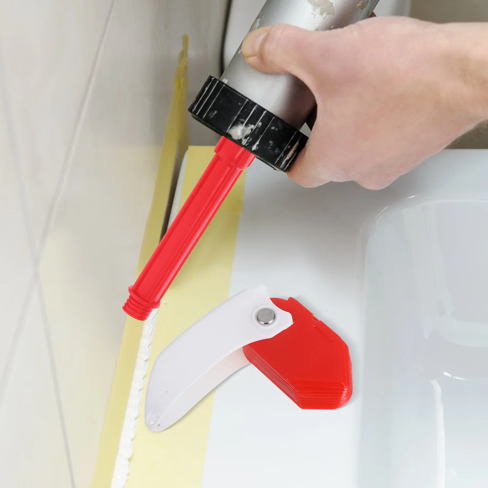 3Pcs Multifunctional Grout Applicator Tool Tile Joint Smoothing Scraper Quick Caulk Finishing for Home Repair Grouting Tools