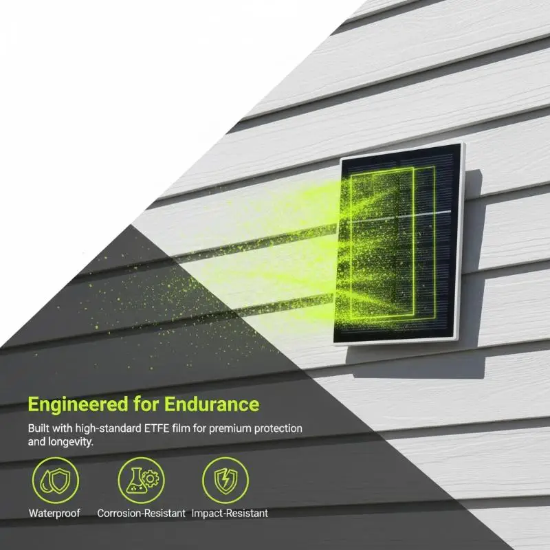 IP67 Waterproof Extreme Weather Resistant Type-c Solar Panel For Security Camera