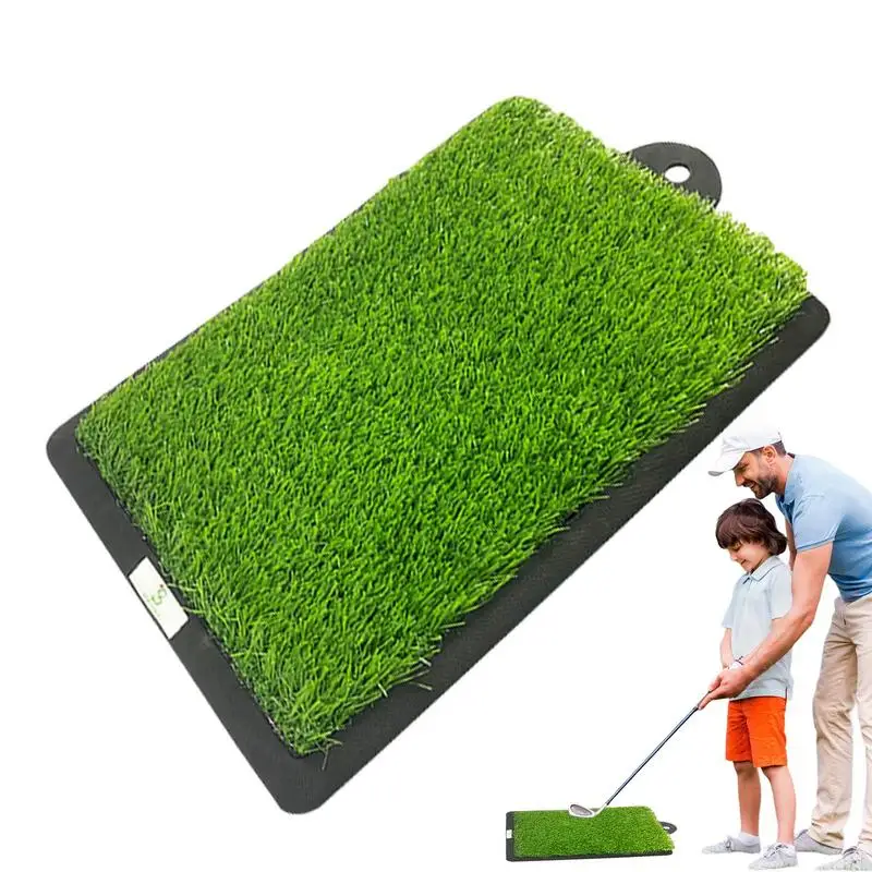 

Practice Mat For Golf Golf Training Hitting Turf Mat With No-Slip Rubber Base 18.8 X 11.8 Inch Striking Pad For Indoor Outdoor