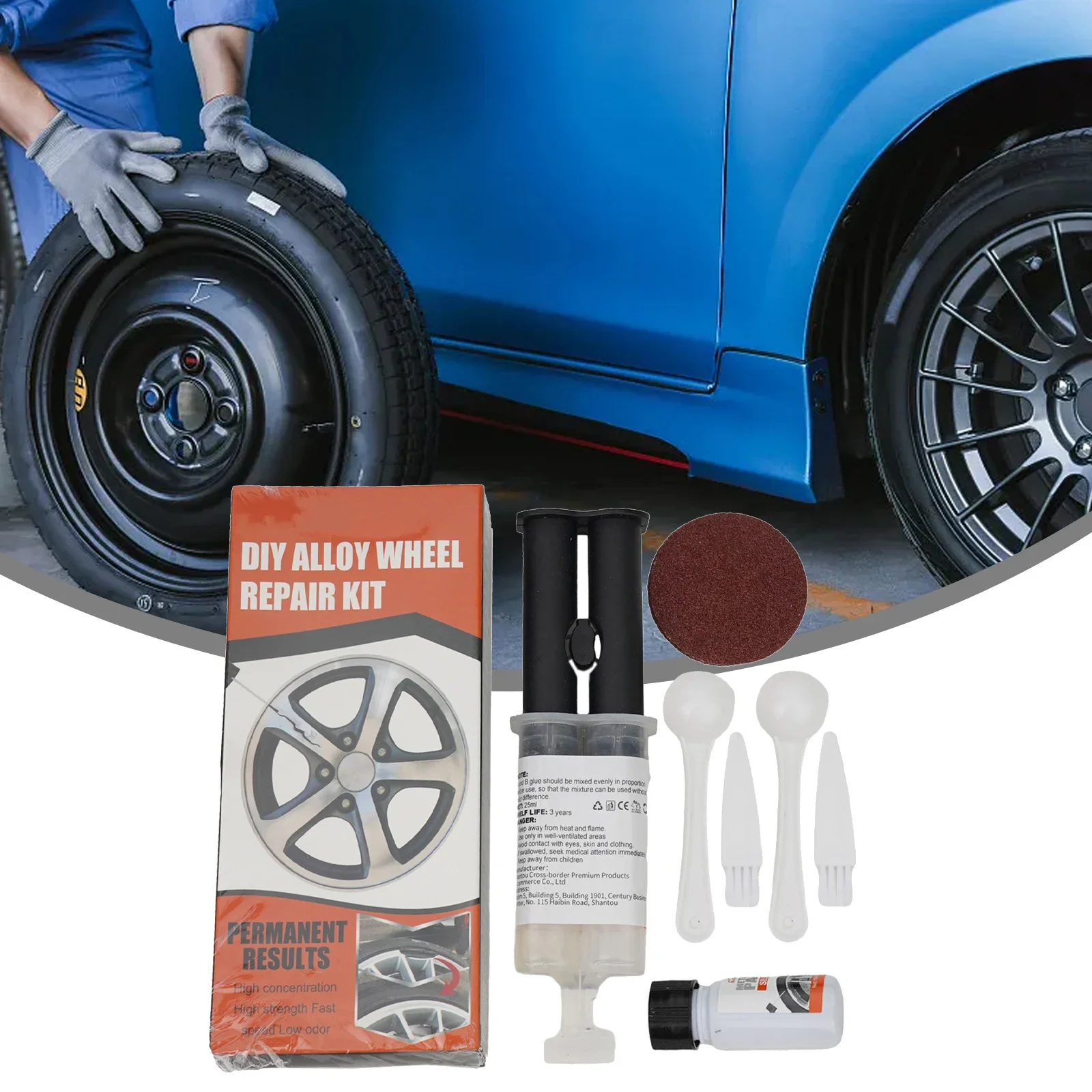 Car Alloy Wheel Rim Scratch Repair Kit For Car Scratch Fix Quick Dent Scratch Restore Auto Scratch Paint Car Body Repair