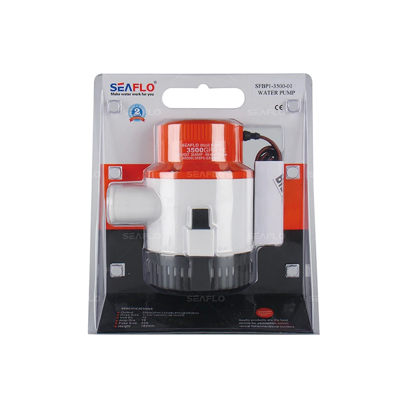 SEAFLO 12V 4700 GPH Bilge Pump heavy motors On Marine With Anti-Airlock Protection