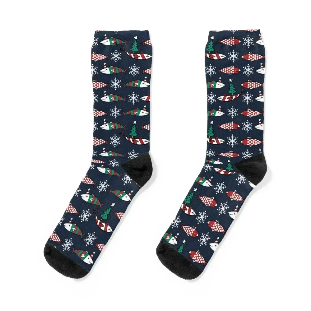 

XMAS Socks hiking bright garter professional running retro Socks Men Women's