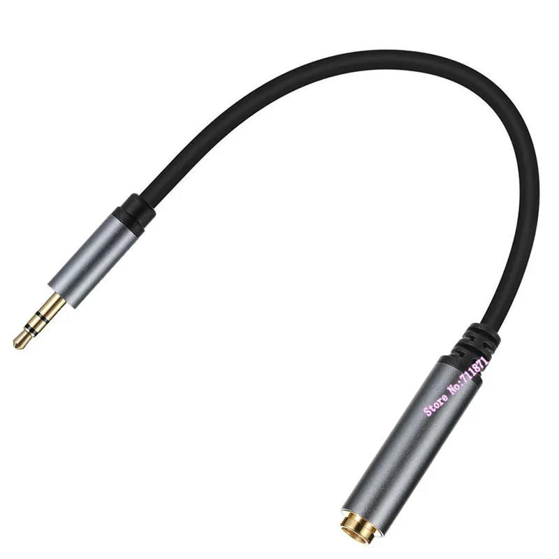 Cabo Adaptador de Áudio Estéreo TS-Mono, Macho para Fêmea, 3.5mm, 6.35mm, 3.5mm, Cabo de Áudio, 3.5mm, F, TRS