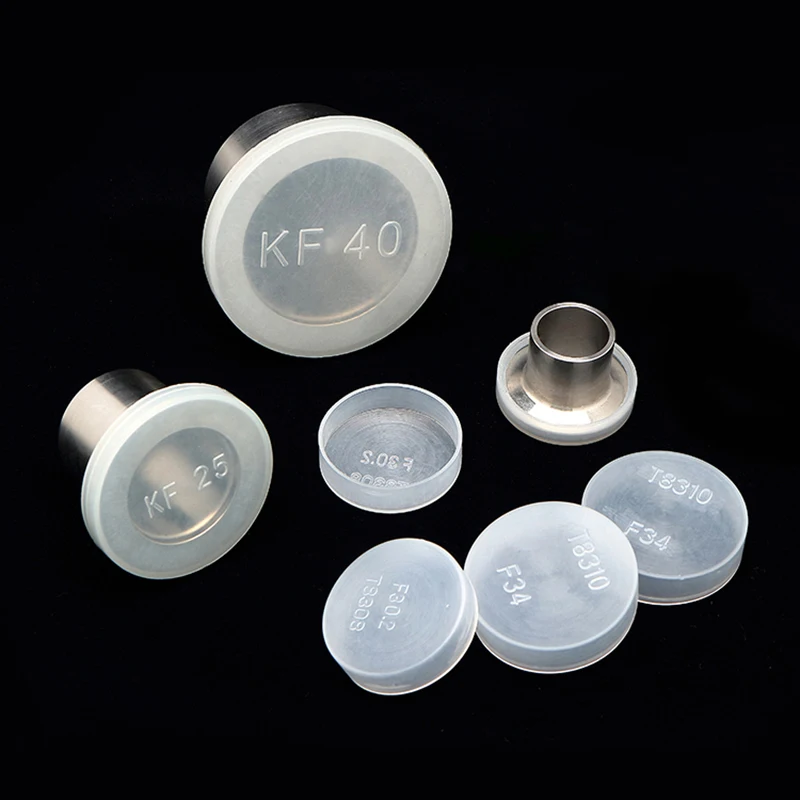 Plastic Cover PE White Translucent Vacuum Flange Cap Protective CF/KF/ISO Adapter Oil Pipe Joint Sleeve Dust Quick Installation