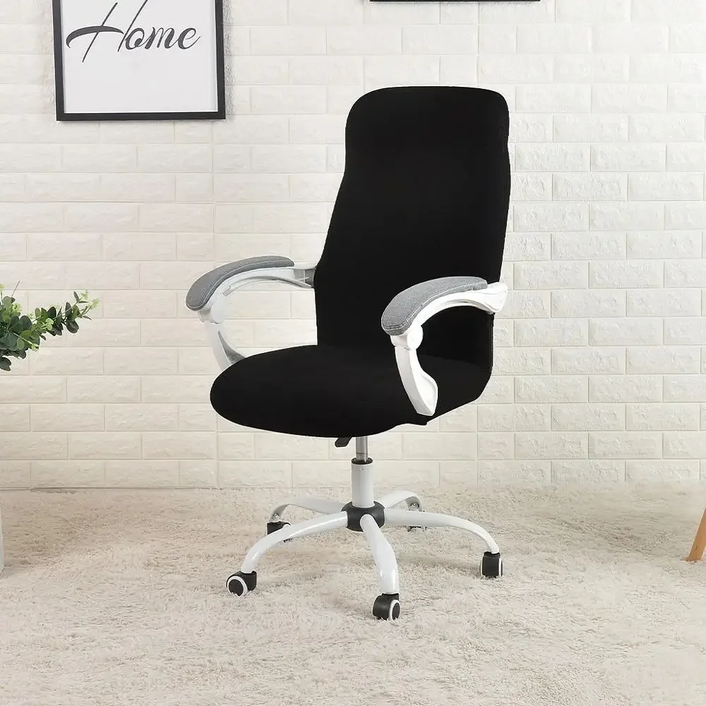 Water Resistant Jacquard Office Chair Slipcover Elastic for Computer Chair - 1PC