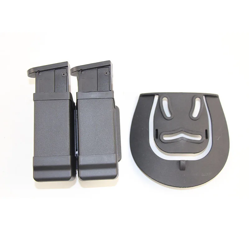 Custodia tattica doppia singola per caricatore per Glock 17 Beretta M9 Sig USP 9mm calibre.45 Custodia per fondina per caricatore con clip per proiettile