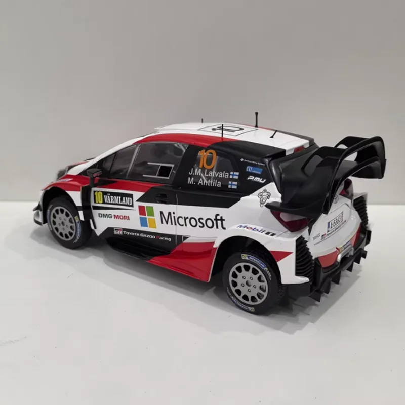 IXO 1/18 مقياس ياريس WRC # 10 سبيكة محاكاة نموذج سيارة مجموعة ثابتة زينت هدايا العيد اللعب هدية تذكارية #5