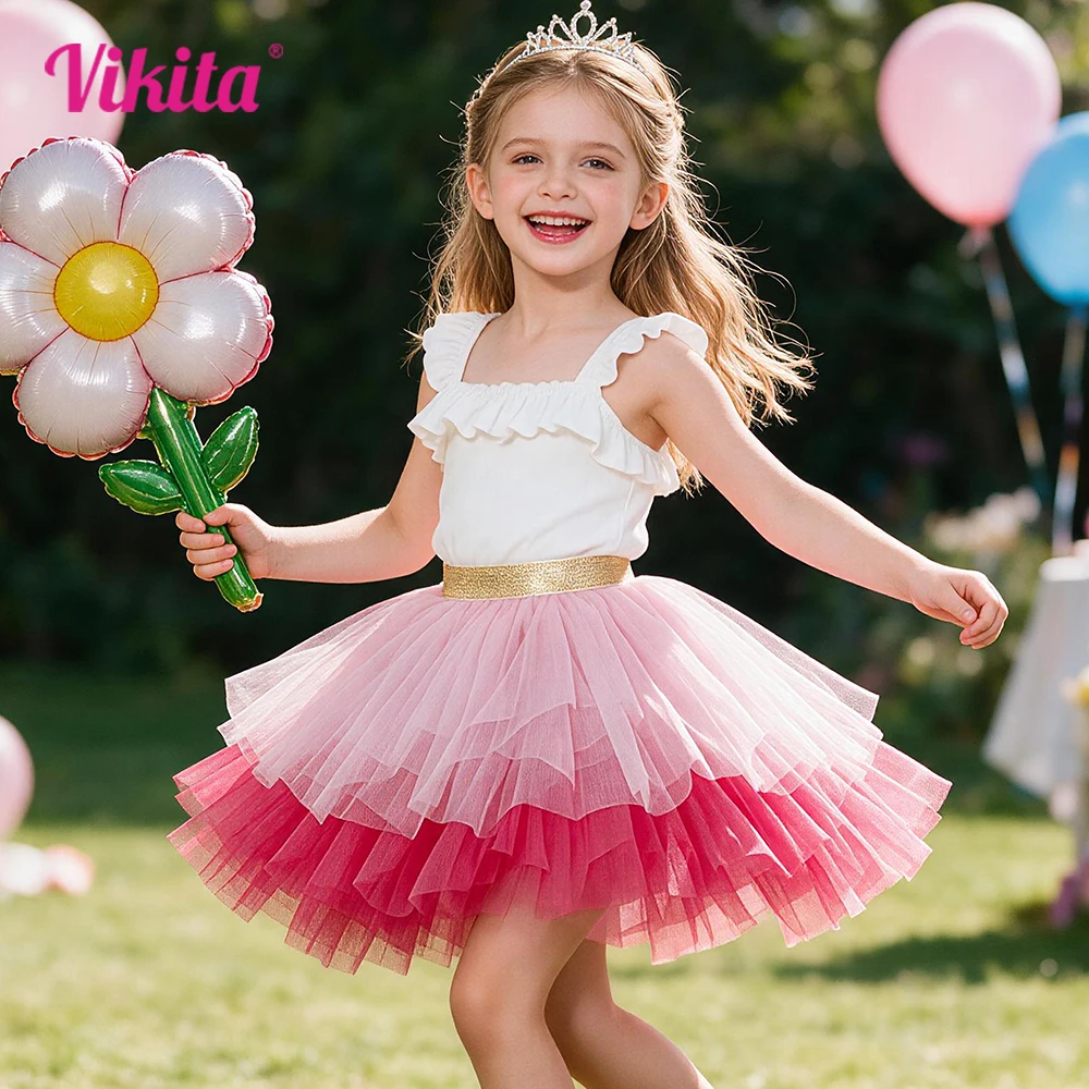 saia-tutu-de-tule-rosa-em-camadas-para-criancas-com-cintura-elastica-dourada-saia-mini-casual-para-meninas-fofa-e-volumosa-para-ballet-danca-e-festa-de-aniversario