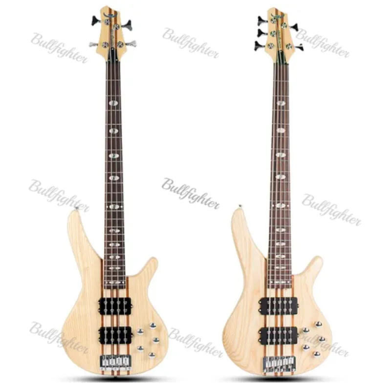 Bullfigher Electric Bass Guitar DB-4/5S Hot Sales Stringed Instruments  Neck Rosewood Fingerboard 24 Frets 4/5 String