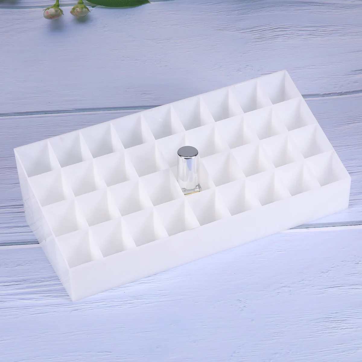 

36 Slots Lipstick Storage Box Durable Holder Makeup Organizer for Home Desk Earrings Rings Storage Holder