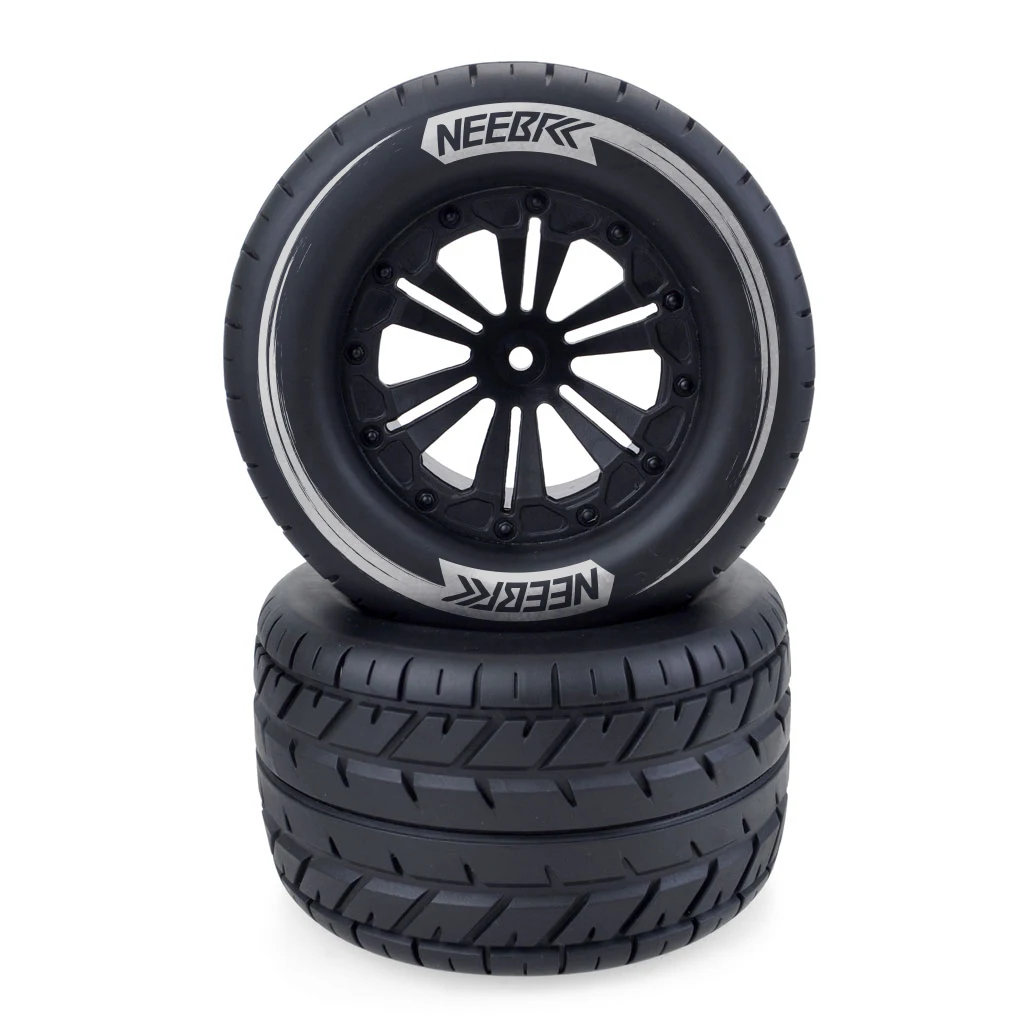 4PCS 115mm 1/10 RC 자동차 고무 타이어 휠 타이어 12mm 헥스 RC 오프로드 버기 몬스터 레드캣 HPI 트랙사스 사바지 XS TM 플럭스 LRP용