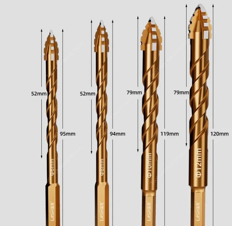 

Four-edge sawtooth drill, ceramic tile dry punching drill, concrete special electric drill, ultra-high hardness