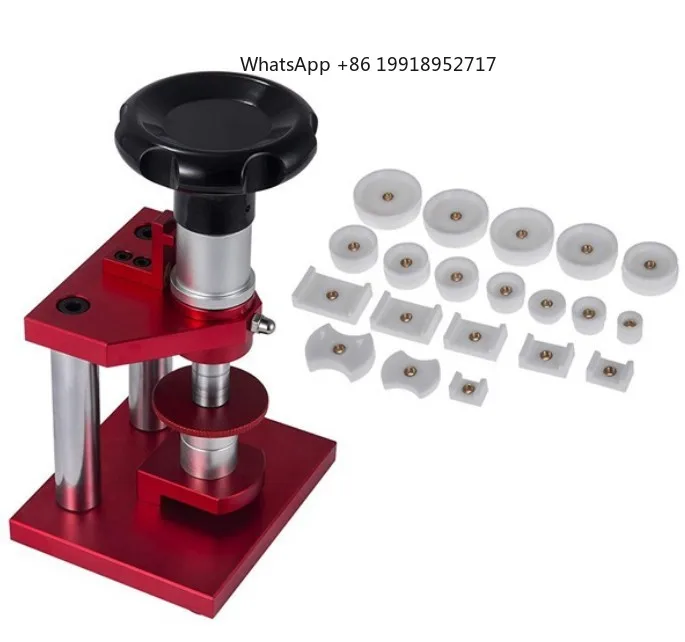 New Watch Back Case Press Tool Watch Crystal Glass Closing Press Tool With Large Size Nylon Dies Watch Tools for Watchmakers