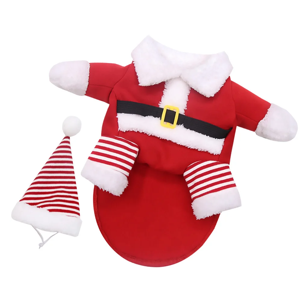 

1 set Pet Christmas Clothes Set Fashion Xmas Costume For Holiday Halloween Party Dog Cape Windproof Warm Cozy Durable Dog Coat