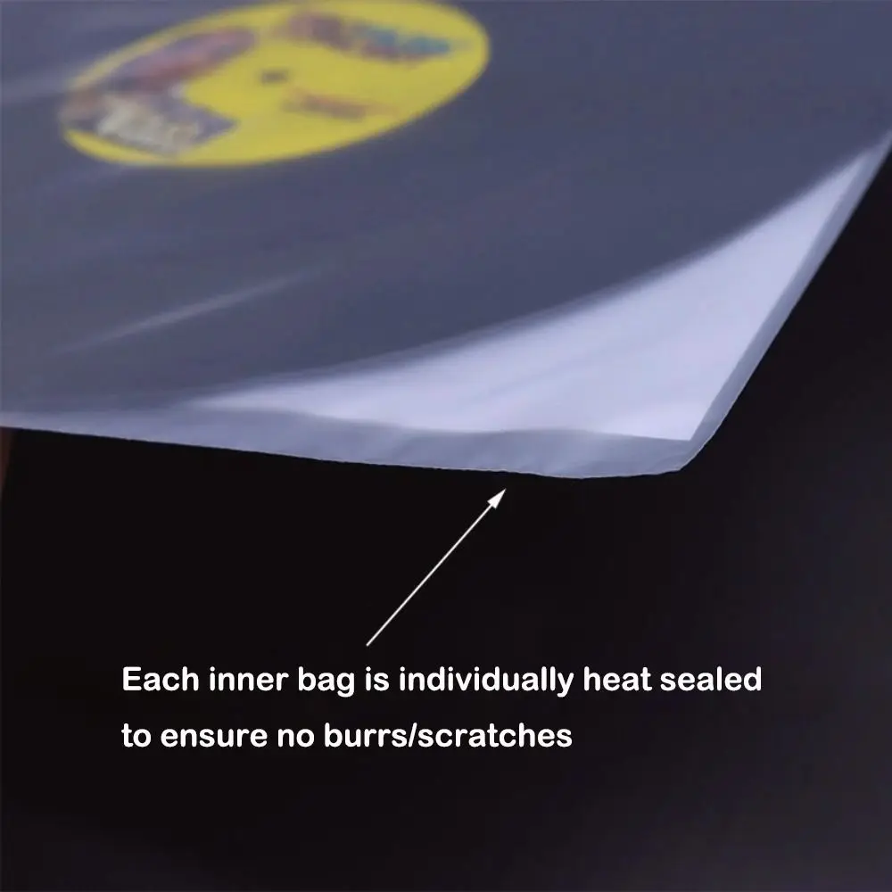 1/5PCS High Quality HDPE Rice Paper LP Vinyl Record Sleeves 3.5 Mil Thicken Anti-static Inner Sleeves For 12'' LP Vinyl Record