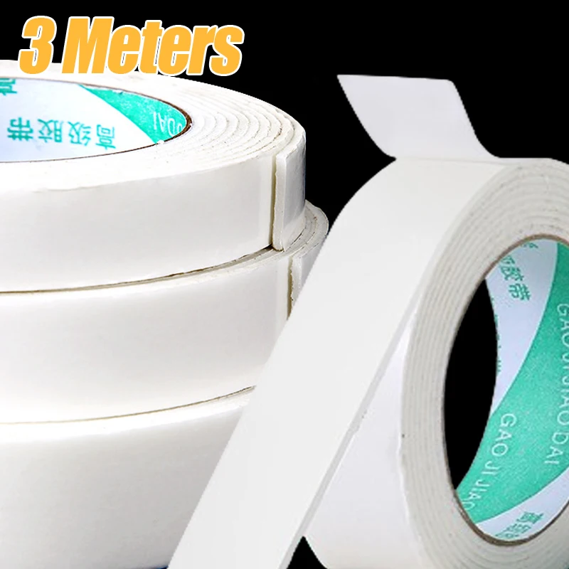 Self Adhesive Double-sided PE Foam Sponge Tape For Mounting Fixing Daily Pasting DIY Strong Sticky Sealing Double Sided Tapes