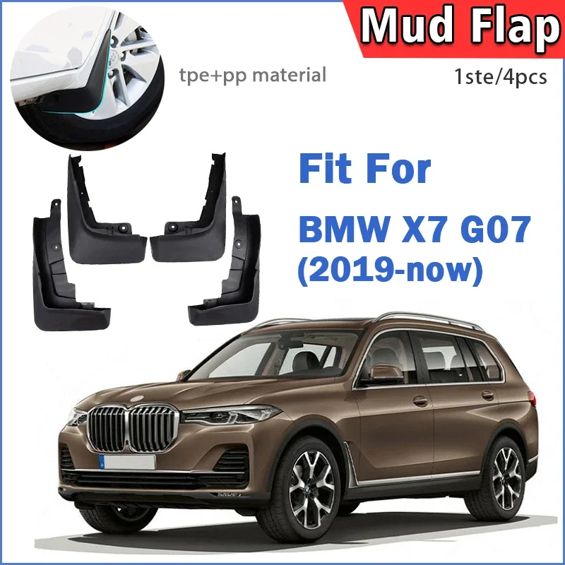 

For BMW X7 GO7 Mudguard Fender Mud Flap Guards Splash Mudflaps Car Accessories 4pcs 2019 2020 2021 2022 2023 2024 2025